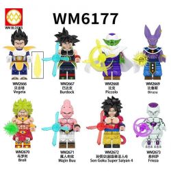 WM 2670 2671 2672 2673 6177 2666 2667 2668 2669 DRAGON BALL NHÂN VẬT NHỎ 8 LOẠI bộ đồ chơi xếp lắp ráp ghép mô hình Movie & Game Phim Và Trò Chơi