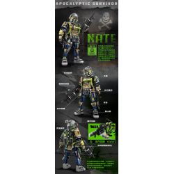 FUNIFY W9100 9100 NGƯỜI SỐNG SÓT CỦA JEDI HANS bộ đồ chơi xếp lắp ráp ghép mô hình Military Army APOCALYPTIC SURVIVOR HANS Quân Sự Bộ Đội