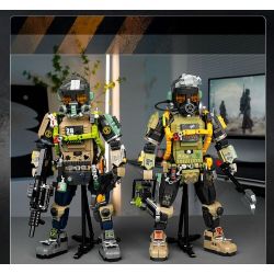 FUNIFY W9100 9100 NGƯỜI SỐNG SÓT CỦA JEDI HANS bộ đồ chơi xếp lắp ráp ghép mô hình Military Army APOCALYPTIC SURVIVOR HANS Quân Sự Bộ Đội