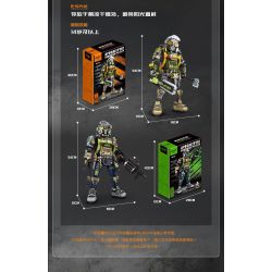 FUNIFY W9100 9100 NGƯỜI SỐNG SÓT CỦA JEDI HANS bộ đồ chơi xếp lắp ráp ghép mô hình Military Army APOCALYPTIC SURVIVOR HANS Quân Sự Bộ Đội