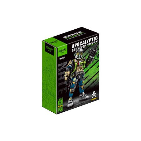 FUNIFY W9101 9101 NGƯỜI SỐNG SÓT CỦA JEDI HIỆP SĨ bộ đồ chơi xếp lắp ráp ghép mô hình Military Army APOCALYPTIC SURVIVOR NATE Quân Sự Bộ Đội