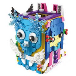 FUNIFY C.9222 .9222 HỘP ĐỰNG BÚT HOẠT HÌNH bộ đồ chơi xếp lắp ráp ghép mô hình Gear BRICKS PEN RACK Đồ Lắp Ghép 304 khối