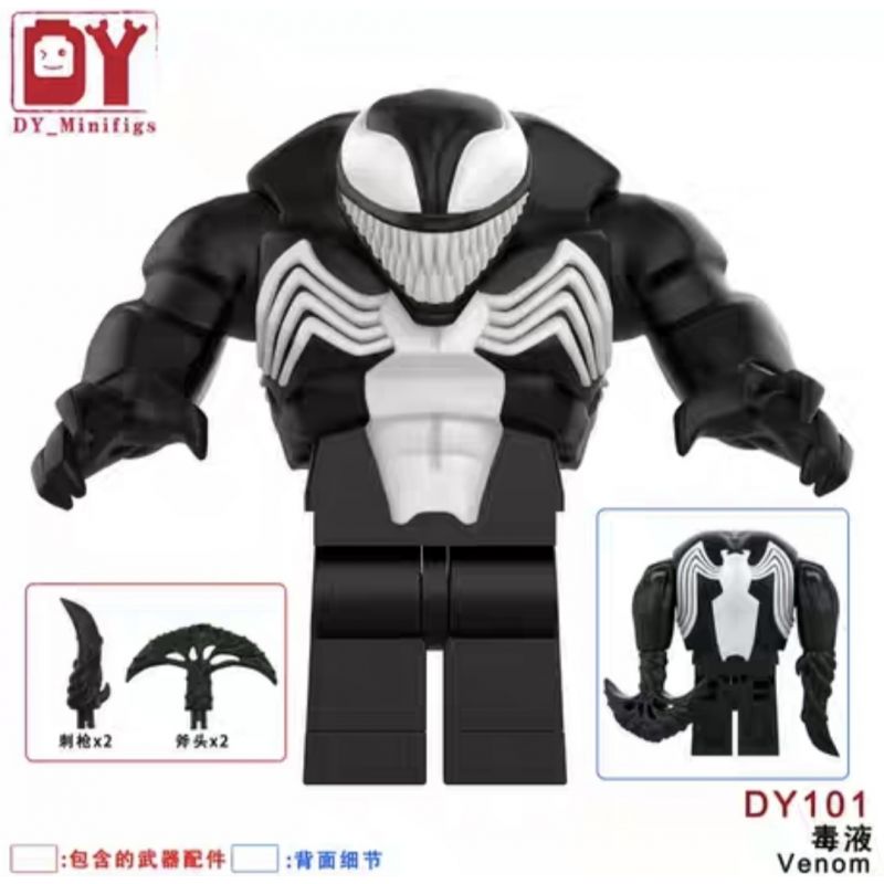 DY_MINIFIGS DY101 NỌC ĐỘC bộ đồ chơi xếp lắp ráp ghép mô hình Super Heroes VENOM Siêu Nhân Anh Hùng