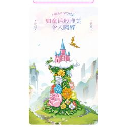 ZHEGAO 643001 GẤU VỪA CHỚM NỞ LÂU ĐÀI TRÊN MÂY bộ đồ chơi xếp lắp ráp ghép mô hình CLOUD CASTLE 995 khối