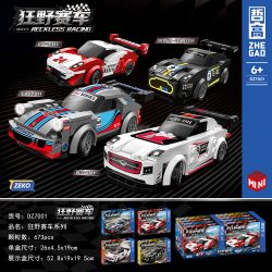 ZHEGAO DZ7001 7001 CUỘC ĐUA HOANG DÃ bộ đồ chơi xếp lắp ráp ghép mô hình RECKLESS RACING 673 khối