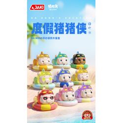 JAKI JK6819 6819 HỘP MÙ PIG MAN KỲ NGHỈ bộ đồ chơi xếp lắp ráp ghép mô hình Movie & Game GG BOND'S VACATION Phim Và Trò Chơi