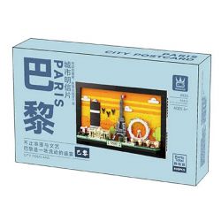 WANGE LIGAO DR.LUCK 4925 BƯU THIẾP THÀNH PHỐ PARIS bộ đồ chơi xếp lắp ráp ghép mô hình Architecture Công Trình Kiến Trúc 598 khối