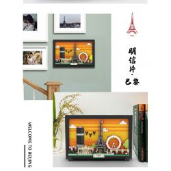 WANGE LIGAO DR.LUCK 4925 BƯU THIẾP THÀNH PHỐ PARIS bộ đồ chơi xếp lắp ráp ghép mô hình Architecture Công Trình Kiến Trúc 598 khối