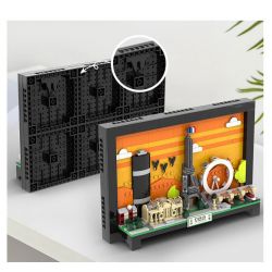 WANGE LIGAO DR.LUCK 4925 BƯU THIẾP THÀNH PHỐ PARIS bộ đồ chơi xếp lắp ráp ghép mô hình Architecture Công Trình Kiến Trúc 598 khối