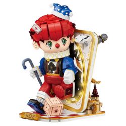 WEKKI 506187 NGÀY XỬA XƯA CHÚ HỀ POKER bộ đồ chơi xếp lắp ráp ghép mô hình JOKER POKER 1577 khối