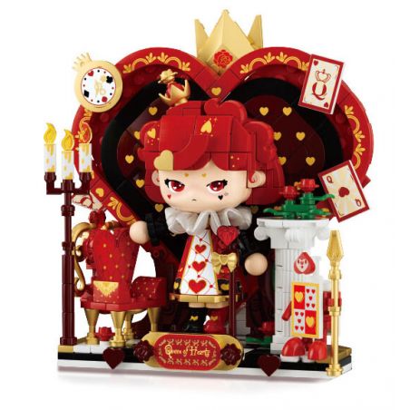 WEKKI 503189 VƯƠNG QUỐC POKER BỮA TIỆC CỦA NỮ HOÀNG bộ đồ chơi xếp lắp ráp ghép mô hình QUEEN'S FEAST 463 khối