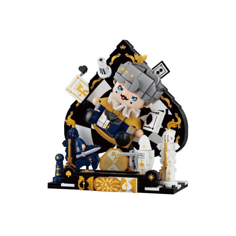 WEKKI 503191 VƯƠNG QUỐC POKER TRÒ CHƠI CỦA CÁC VỊ VUA bộ đồ chơi xếp lắp ráp ghép mô hình GAME OF KINGS 434 khối