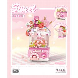 LOZ 1680 MÁY GASHAPON Q DỄ THƯƠNG SNOWTOP BERRY bộ đồ chơi xếp lắp ráp ghép mô hình 444 khối