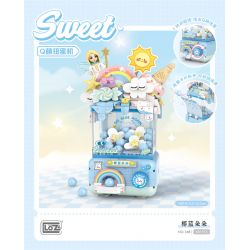 LOZ 1681 Q MÁY GACHA DỄ THƯƠNG DUODUO XANH DỪA bộ đồ chơi xếp lắp ráp ghép mô hình 436 khối