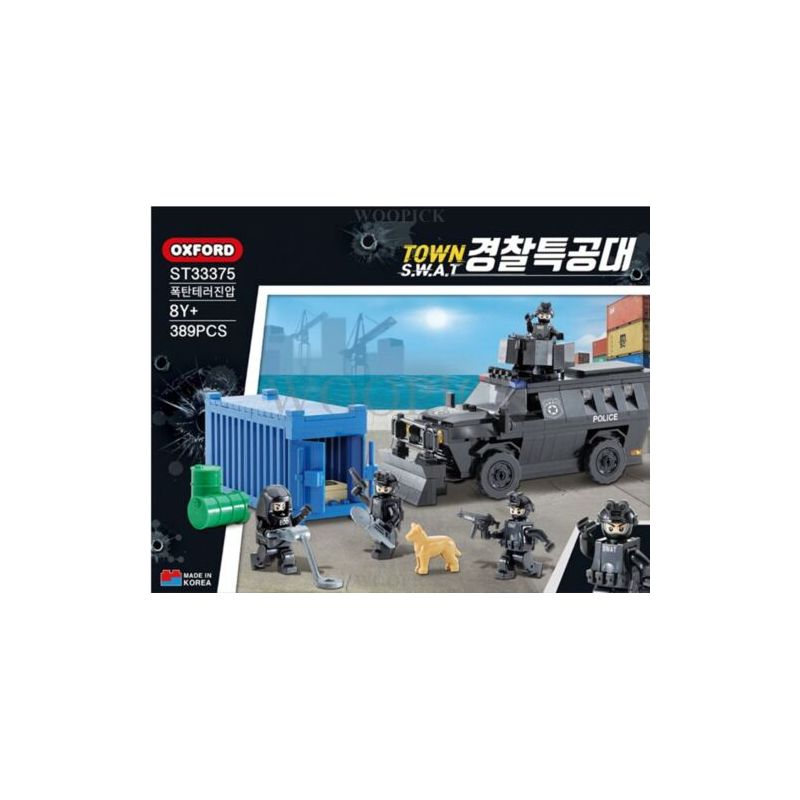 OXFORD ST33375 33375 LỰC LƯỢNG ĐẶC BIỆT CỦA CẢNH SÁT SWAT THỊ TRẤN ÁP BẠO LOẠN bộ đồ chơi xếp lắp ráp ghép mô hình City TOWN SWAT경찰특공대 폭탄테러진압 Thành Phố 259 khối