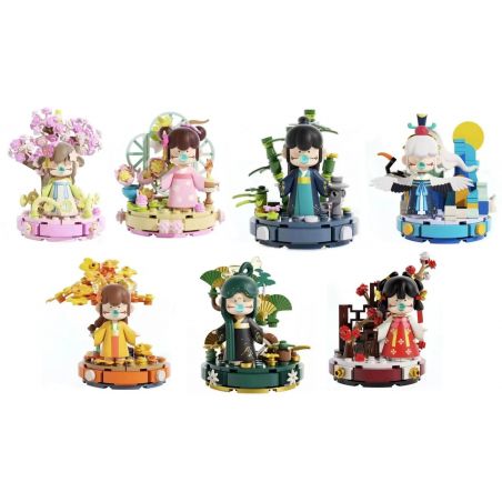 JAKI HK101 RUOLAI NANCI THƠ CA 6 PHONG CÁCH NGỦ TRONG MÙA XUÂN KHÔNG NHẬN RA BÌNH MINH NGƯỜI Ở SÂU RỪNG BIẾT MỘT CON SẾU GIỮA TRỜI VẮT XUẤT HIỆN TRÊN MÂY DƯỜNG NHƯ DẢI NGÂN HÀ ĐÃ LẶN BẦU LÁ SƯƠNG ĐỎ HOA THÁNG HAI MONG BẠN HÁI THÊM bộ đồ chơi xếp lắp ráp ghép mô hình