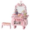 WEKKI 519001 CÔNG CHÚA TRONG MƠ BÀN TRANG ĐIỂM NHỎ MÀU HỒNG bộ đồ chơi xếp lắp ráp ghép mô hình Girl Con Gái