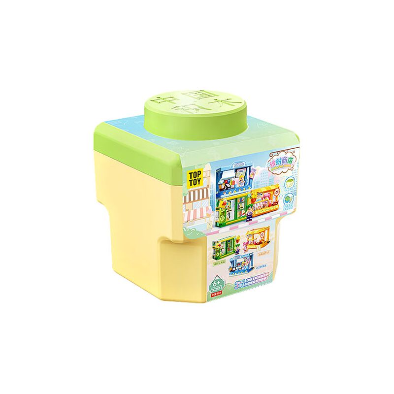 TOP TOY TC2513 2513 XÔ CỬA HÀNG ĐẦY MÀU SẮC bộ đồ chơi xếp lắp ráp ghép mô hình 300 khối