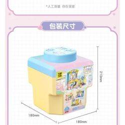 TOP TOY TC2513 2513 XÔ CỬA HÀNG ĐẦY MÀU SẮC bộ đồ chơi xếp lắp ráp ghép mô hình 300 khối