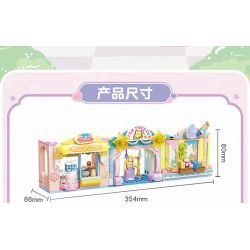 TOP TOY TC2513 2513 XÔ CỬA HÀNG ĐẦY MÀU SẮC bộ đồ chơi xếp lắp ráp ghép mô hình 300 khối