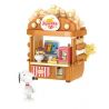 CACO S018 SNOOPY CỬA HÀNG BỎNG NGÔ bộ đồ chơi xếp lắp ráp ghép mô hình Movie & Game SNOOPY POPCORN Phim Và Trò Chơi 335 khối
