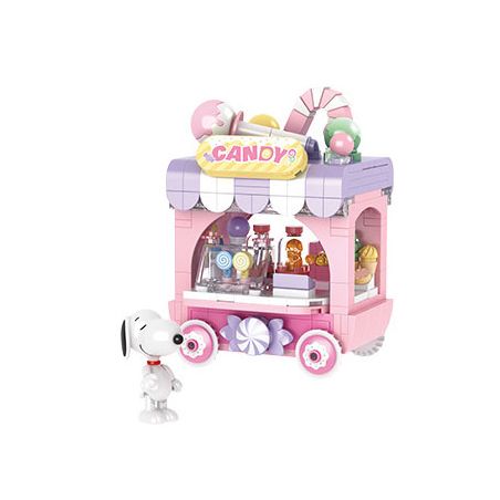 CACO S019 SNOOPY CỬA HÀNG KẸO bộ đồ chơi xếp lắp ráp ghép mô hình Movie & Game SNOOPY CANDY Phim Và Trò Chơi 331 khối