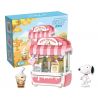 CACO S020 SNOOPY QUÁN TRÀ SỮA bộ đồ chơi xếp lắp ráp ghép mô hình Movie & Game SNOOPY MILK TEA Phim Và Trò Chơi 336 khối