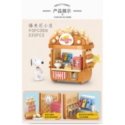 CACO S020 SNOOPY QUÁN TRÀ SỮA bộ đồ chơi xếp lắp ráp ghép mô hình Movie & Game SNOOPY MILK TEA Phim Và Trò Chơi 336 khối