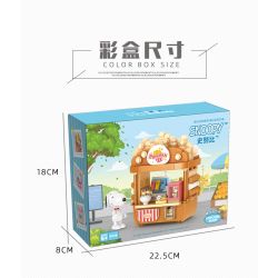 CACO S021 SNOOPY CỬA HÀNG BÓNG BAY bộ đồ chơi xếp lắp ráp ghép mô hình Movie & Game SNOOPY BALLOON Phim Và Trò Chơi 340 khối