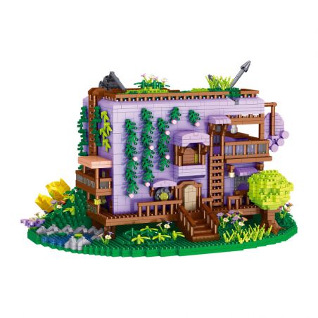 ZHEGAO LZ8296 8296 CỬA HÀNG HOA TIVI bộ đồ chơi xếp lắp ráp ghép mô hình FLOWER SHOP 3396 khối