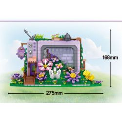 ZHEGAO LZ8296 8296 CỬA HÀNG HOA TIVI bộ đồ chơi xếp lắp ráp ghép mô hình FLOWER SHOP 3396 khối