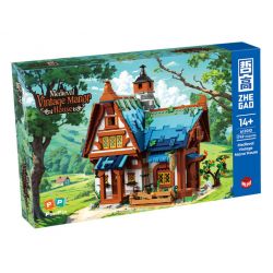 ZHEGAO 613010 TRANG VIÊN THỜI TRUNG CỔ bộ đồ chơi xếp lắp ráp ghép mô hình Medieval Castle MEDIEVAL VINTAGE MANOR HOUSE Chiến Tranh Trung Cổ 1749 khối