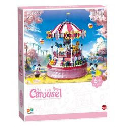 ZHEGAO 663017 BĂNG CHUYỀN bộ đồ chơi xếp lắp ráp ghép mô hình CAROUSEL 591 khối