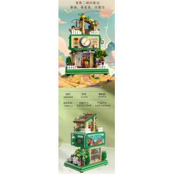 ZHEGAO 613018 QUÁN CÀ PHÊ CHỮA BỆNH bộ đồ chơi xếp lắp ráp ghép mô hình CURE COFFEE SHOP 1057 khối