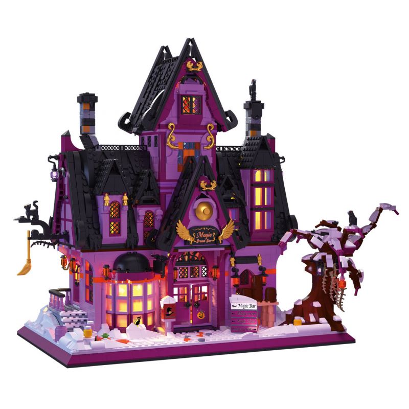 ZHEGAO 612019 THANH CHỔI MA THUẬT bộ đồ chơi xếp lắp ráp ghép mô hình MAGIC BROOMSTICK 2639 khối