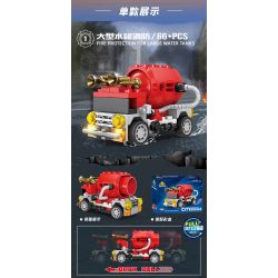 Bozhi 80543 PHÒNG CHÁY CHỮA ĐÔ THỊ 8 MÔ HÌNH bộ đồ chơi xếp lắp ráp ghép mô hình City Thành Phố 473 khối