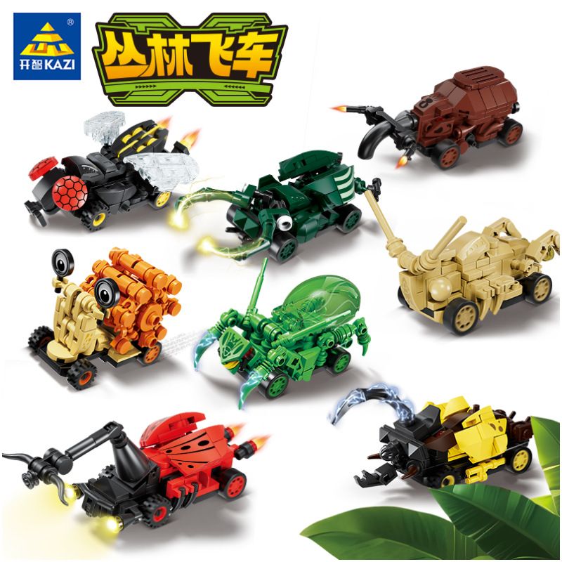Kazi KY6158 6158 JUNGLE SPEEDER 8 MẪU bộ đồ chơi xếp lắp ráp ghép mô hình