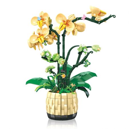JIESTAR JJ9067 9067 CHẬU CÂY PHONG LAN bộ đồ chơi xếp lắp ráp ghép mô hình Creator ORCHID GRACE Sáng Tạo 971 khối