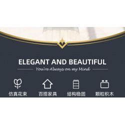 JIESTAR JJ9067 9067 CHẬU CÂY PHONG LAN bộ đồ chơi xếp lắp ráp ghép mô hình Creator ORCHID GRACE Sáng Tạo 971 khối