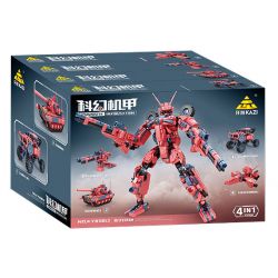 Bozhi 81062 MÁY KHOA HỌC VIỄN TƯỞNG bộ đồ chơi xếp lắp ráp ghép mô hình Military Army COMPOSITE DEFORMATION Quân Sự Bộ Đội 760 khối