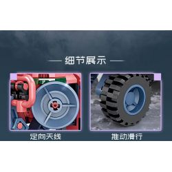 Bozhi 81062 MÁY KHOA HỌC VIỄN TƯỞNG bộ đồ chơi xếp lắp ráp ghép mô hình Military Army COMPOSITE DEFORMATION Quân Sự Bộ Đội 760 khối