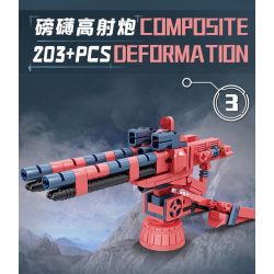 Bozhi 81062 MÁY KHOA HỌC VIỄN TƯỞNG bộ đồ chơi xếp lắp ráp ghép mô hình Military Army COMPOSITE DEFORMATION Quân Sự Bộ Đội 760 khối