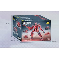 Bozhi 81062 MÁY KHOA HỌC VIỄN TƯỞNG bộ đồ chơi xếp lắp ráp ghép mô hình Military Army COMPOSITE DEFORMATION Quân Sự Bộ Đội 760 khối