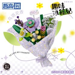 ZHEGAO 957004 NAM CHÂM TỦ LẠNH VUI NHỘN 4 LOẠI bộ đồ chơi xếp lắp ráp ghép mô hình Arts & Crafts 669 khối