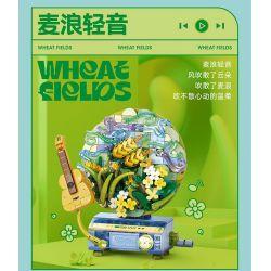 SEMBO 611097 GIAI ĐIỆU HOA TRONG NHÀ BẢN TÌNH CA ÁNH SÁNG bộ đồ chơi xếp lắp ráp ghép mô hình Arts & Crafts FLOWER MOVEMENT 348 khối