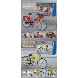 ZHEGAO 941003 XE ĐẠP RETRO CHÂU VÀ MỸ bộ đồ chơi xếp lắp ráp ghép mô hình Technic RETRO BICYCLE Kỹ Thuật Công Nghệ Cao Mô Hình Phương Tiện 281 khối