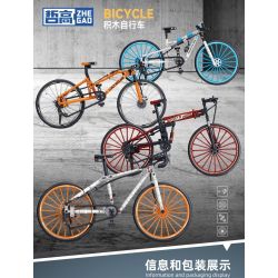 ZHEGAO 941007 XE ĐẠP ĐỊA HÌNH bộ đồ chơi xếp lắp ráp ghép mô hình Technic OFF ROAD BICYCLE Kỹ Thuật Công Nghệ Cao Mô Hình Phương Tiện 258 khối