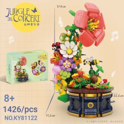 Kazi KY81122 81122 BUỔI HÒA NHẠC RỪNG RẬM bộ đồ chơi xếp lắp ráp ghép mô hình Arts & Crafts JUNGLE CONCERT 1426 khối