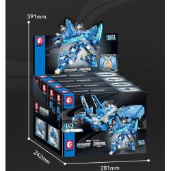 SEMBO 103360 103361 103362 103363 CƠ GIÁP THÉP THỢ SĂN BIỂN CUỒNG NỘ CHU DU bộ đồ chơi xếp lắp ráp ghép mô hình MECHA OF STEEL 858 khối