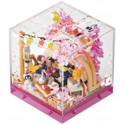 AREA-X AX0103 0103 NIỀM VUI BỐN MÙA NGÔN NGỮ CỦA HOA ANH ĐÀO XUÂN bộ đồ chơi xếp lắp ráp ghép mô hình SPRING CAMPING